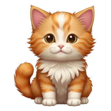 Kitten makes a wish sticker