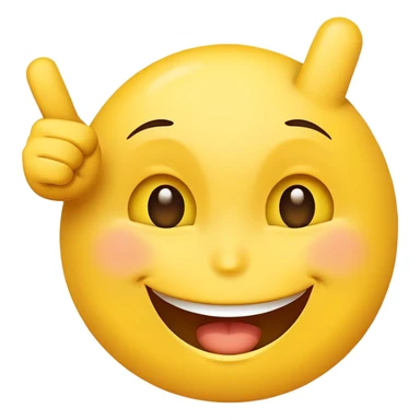 Happy face with middle finger sticker