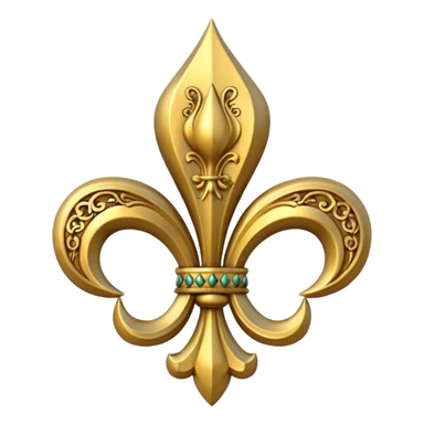 Fleur the lis royal symbol sticker