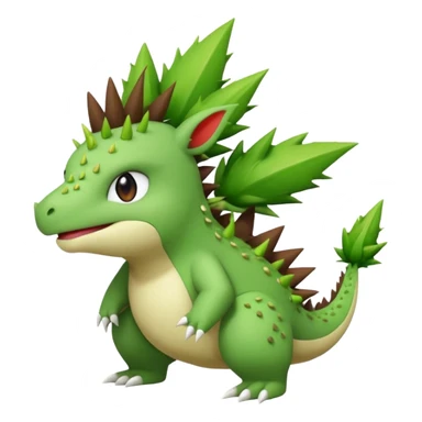 Ugly Fey Toony Larvitar-Shaymin-dragon sticker