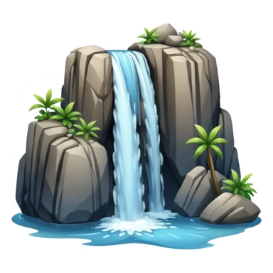 Waterfall sticker