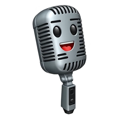 singer microphone sticker