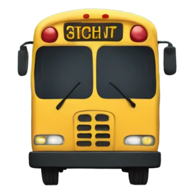 A really long bus emoji sticker