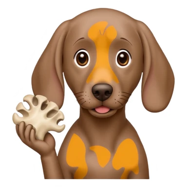 Weimaraner begging for bones sticker