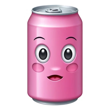 pink soda can sticker