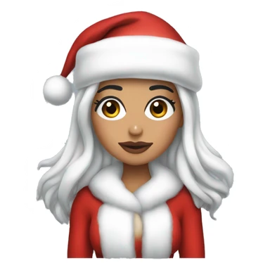 Kylie Jenner as santa claus sticker