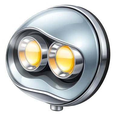 A car headlight sticker