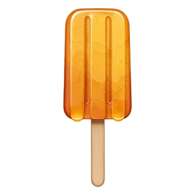 small roughly shaped maple taffy on a popsicle stick sticker