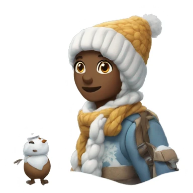 Winter wonder  land  sticker