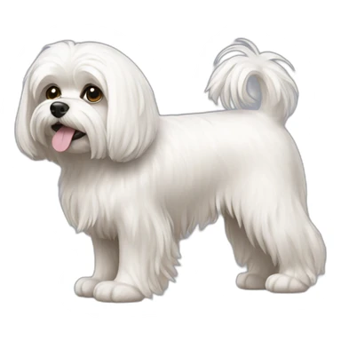 Maltese dog full body sticker