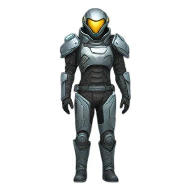 futuristic armored pants Technomancer sticker