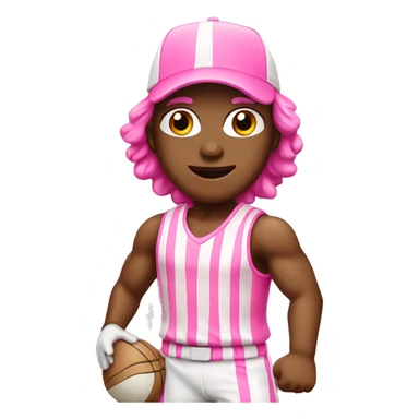 Pink sporting sticker