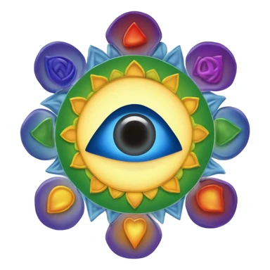 the seven chakras sticker