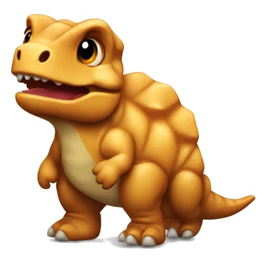 Dino shaped nugget  sticker