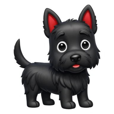 Scottie dog emoji sticker