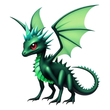 Punk’ish Edgy Futuristic Badass Dark Gothic Flygon-Aurorus-Amaura-Hybrid-Creature sticker