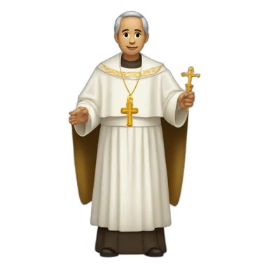 Sacerdote orando sticker