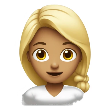 Menina como celular na mão  sticker