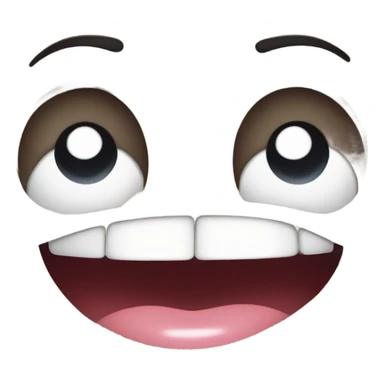 Emoji biting lips sticker