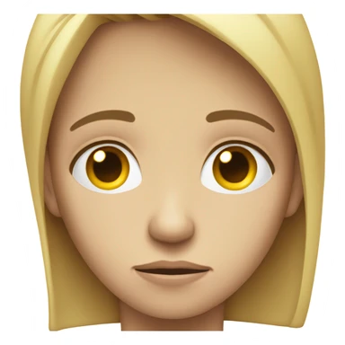 Sad looking down sticker