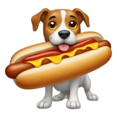 hotdog-with-dog sticker