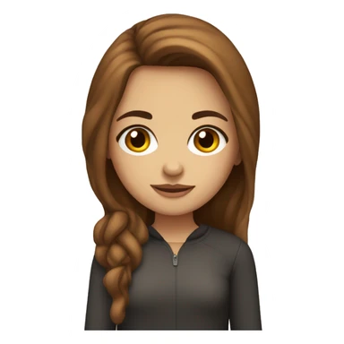 romanian girl with hazel eyes and caramel brown hair  sticker