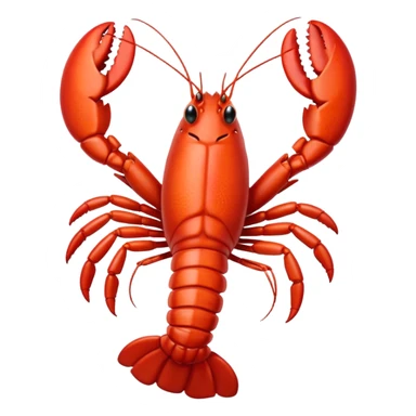  lobster white  sticker