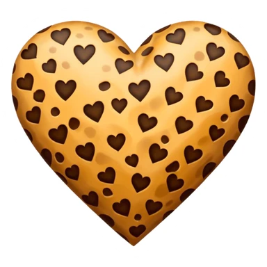 cheetah print heart sticker