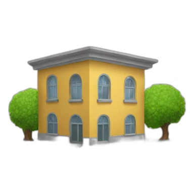 building with foots running sticker