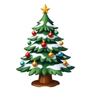 Snowed in christmas tree sticker