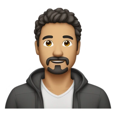 50 year old male with olive skin and dark hair and dark scruffy goatee sticker