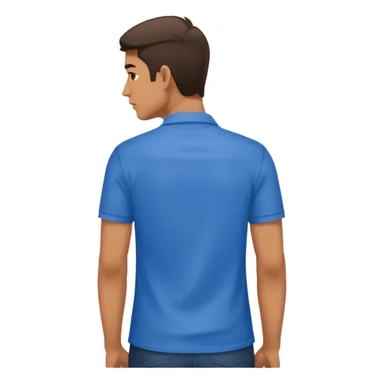 man turning back on artist sticker