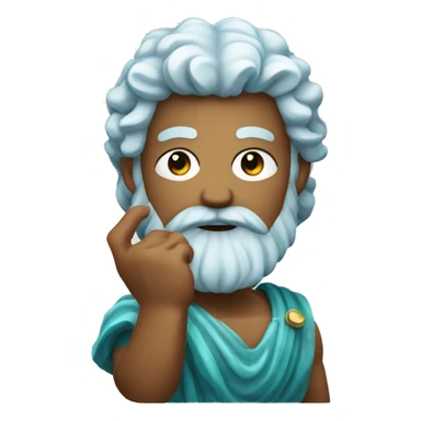 Poseidon holding a pill  sticker