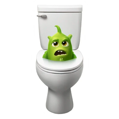 Sherk in a toilet sticker