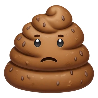 Sad poop sticker