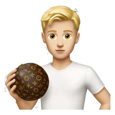  white kid with louis vuitton ball sticker