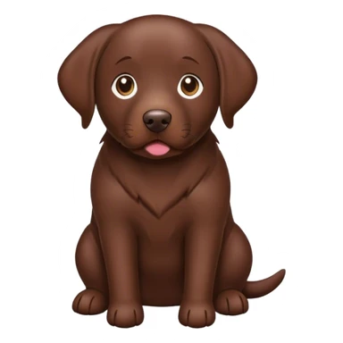 Chocolate lab sticker