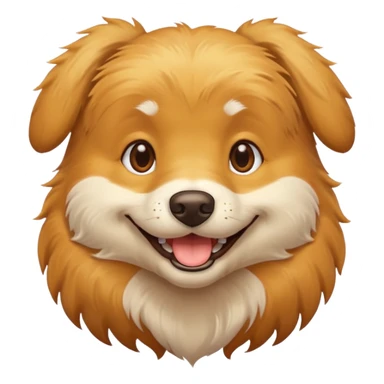 Śmiejący się pies sticker