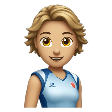 Fille nul au handball sticker