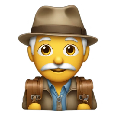 Nain avec valise sticker