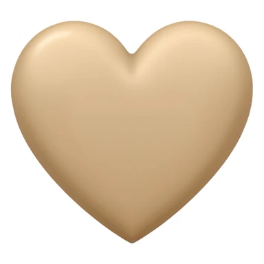 Beige version of 💖 sticker