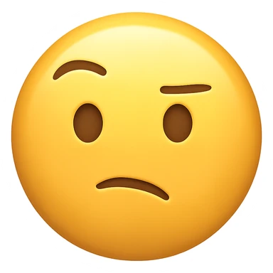 face with raised eyebrow emoji sticker