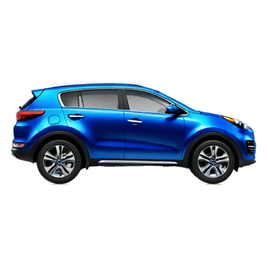 blue kia sportage car sticker