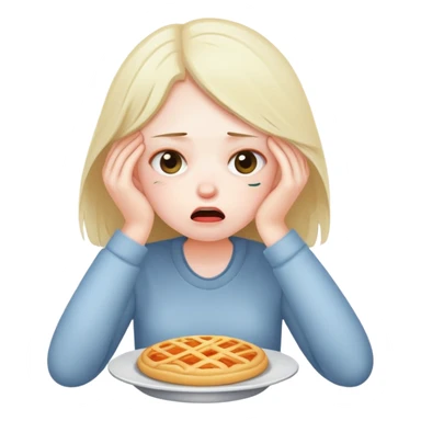 a tired, overworked, hungry girl with no motivation sticker