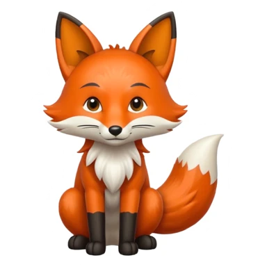 fox with seven tails sticker
