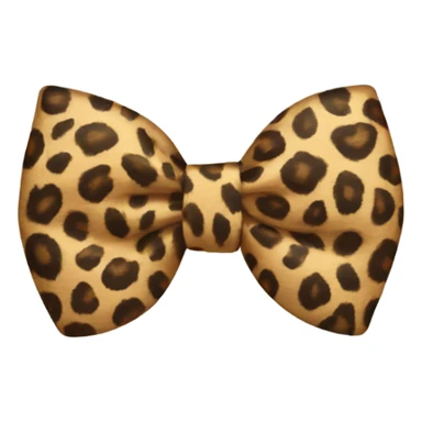 Leopard bow  sticker