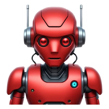 RED Robot Cyberpunk sticker