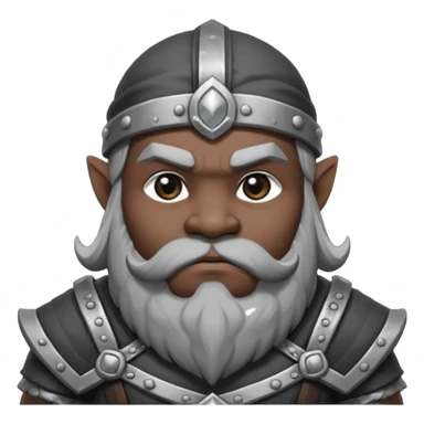 Enano dnd estilo blanco y negro dibujo (ESTILO DARK ANIME Y QUE SE NOTE QUE ES UN ENANO) sticker