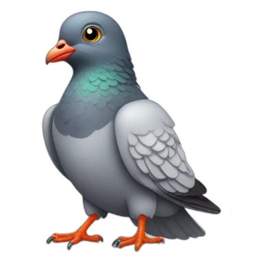 pigeon wearing a t-shirt sticker