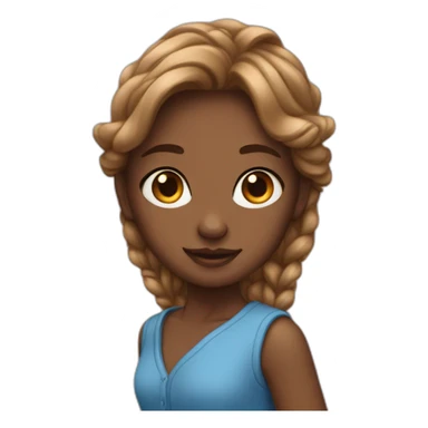 Girl blue ayes with humster sticker